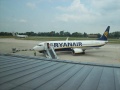 A Ryanair B737-800 and a Transavia.com B737-700 at Treviso Airport.
